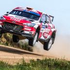 Breen and Nagle’s first European Rally Championship podium for MRF Tyres