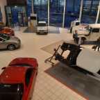 Kelliher’s Toyota has turned its showroom into a classic car museum for rally weekend