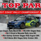 Top Part – marking 29 years of West Coast Rally Championship sponsorship – an Irish record