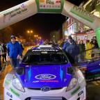 One local in action on Saturday’s Fivemile Town Rally– Moynihan flying the KDMC flag in Tyrone