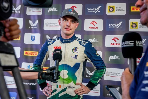 “The pace is crazy, to be fighting with these guys who are former Rally1 Drivers is quite insane” McErlean said, after a tough and demanding day two at Rally Poland