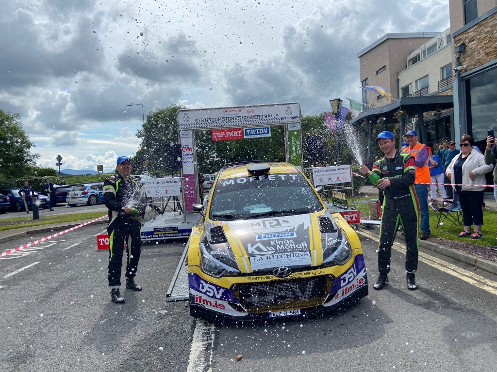 Moffett reverts to trusted Hyundai to win Stonethrowers Rally as Cronin becomes new championship leader