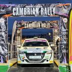 Aoife Raftery on Cambrian Rally podium