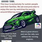 Quiet hour Planned for Autism Friendly Rally Fans in Killarney