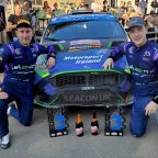 Jon Armstrong and Shane Byrne secured their best result of the 2025 European Rally Championship by finishing on the podium of Rally Pola
