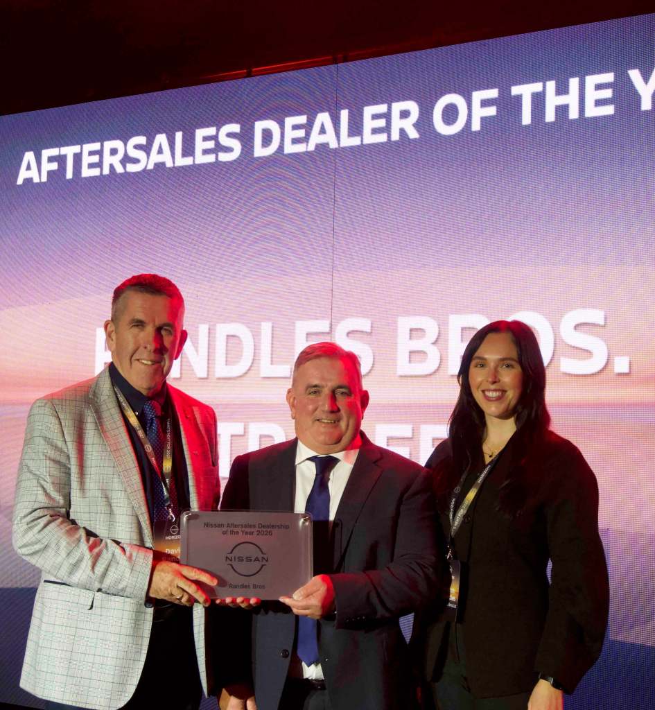 Randles Bros Tralee named Nissan Aftersales Dealer of the Year
